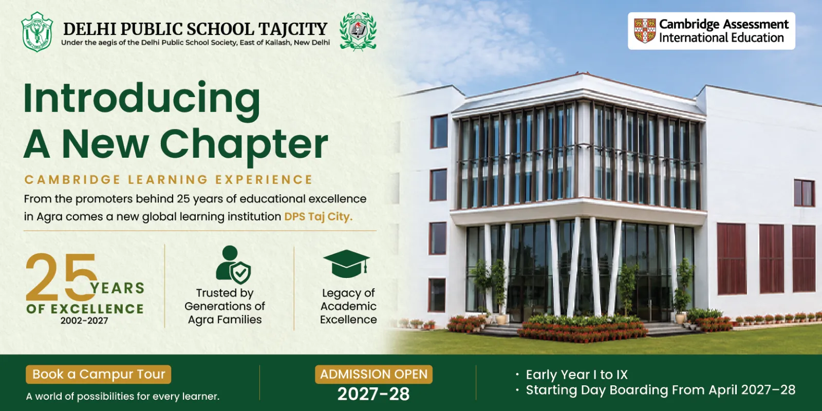 Admissions Open 2026-27